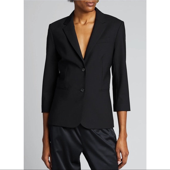The Row Jackets & Blazers - The Row Wool New Schoolboy Two Button Blazer Black